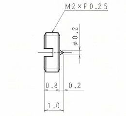 setscrew Ｍ1ｘ0.8